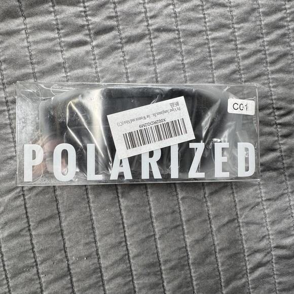 Pit Viper Wrap Around POLARIZED Black Lens Speckle Sunglasses Authentic Gold - Picture 5 of 5